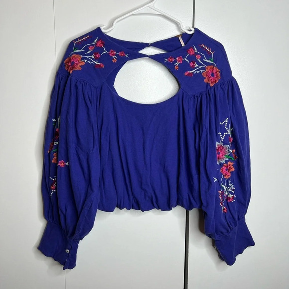Free People Lita Top - Embroidery Balloon style top - XSMALL - Picture 2 of 9